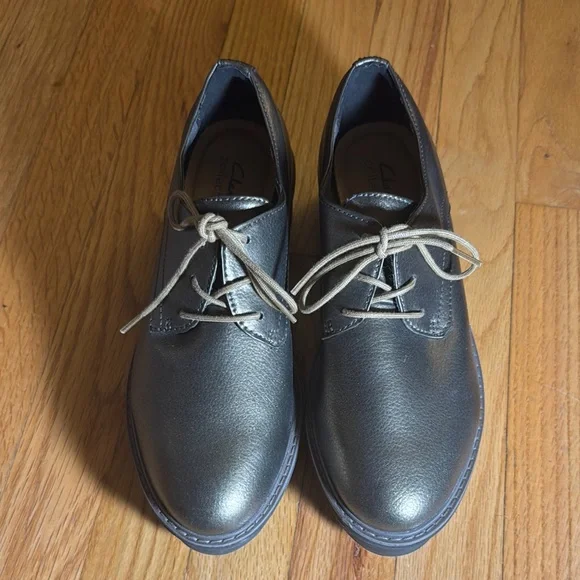 Clark’s Airabell Women’s Black Leather Shoes Size 9 - Picture 4 of 12